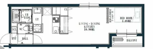 quador大濠【2階】の間取り