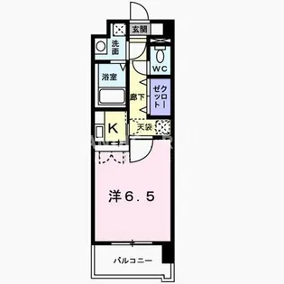 ウィザード空港通り【1階】の間取り