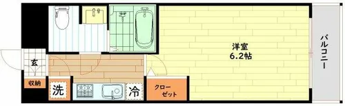 アドバンス西梅田ラシュレ【3階】の間取り