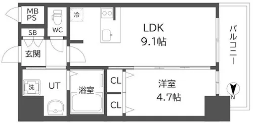 gm KOHAMA【12階】の間取り