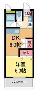 ハイツ木下【1階】の間取り