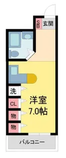 ラ・パルフェ・ド・カビーヌ【201号室】の間取り