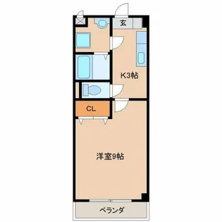 グリーン花水木Ⅱ【203号室】の間取り