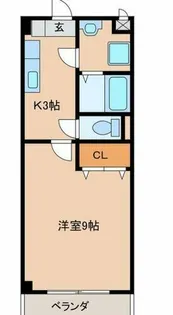 グリーン花水木Ⅲ【302号室】の間取り