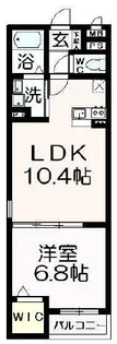 フレーシュ【105号室】の間取り