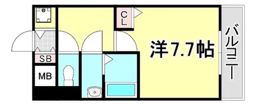 レジデンス神戸レガーロ【10階】の間取り