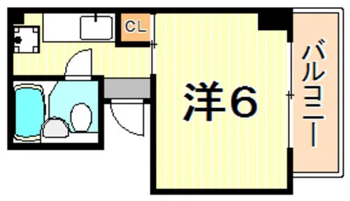 山手ダイヤハイツB棟【6階】の間取り