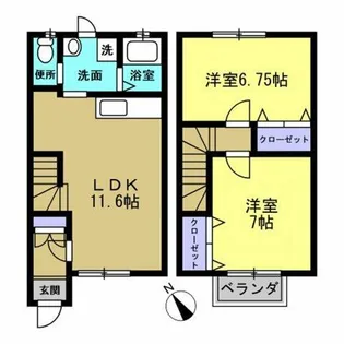 コンフォートⅡ【E号室】の間取り