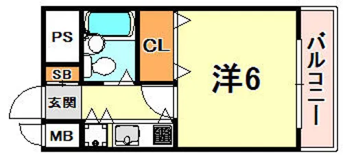 ロマネスク甲南【2階】の間取り