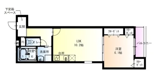 フジパレス御影本町【2階】の間取り