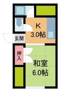 奥田コーポ【2階】の間取り