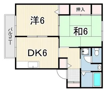 エクセレント西明石B棟【2階】の間取り