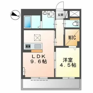 大阪府寝屋川市中神田町【マンション】の間取り