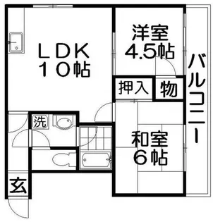 レスターテⅡ【4階】の間取り