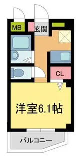 夙川ハイツ・AIOI【2階】の間取り