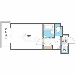 プレサンス難波WEST【4階】の間取り