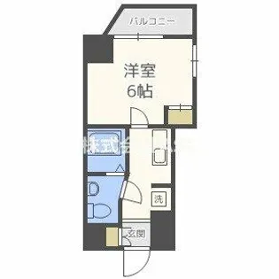 SERENiTE本町reflet【13階】の間取り