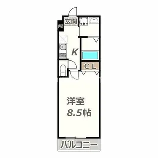 フジパレス針中野湯里【203号室】の間取り