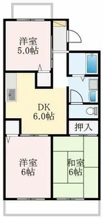 大阪府富田林市藤沢台4丁目【アパート】の間取り