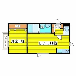 フォレスタN-23【3階】の間取り