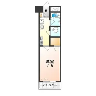 フォーレスト中百舌鳥【3階】の間取り