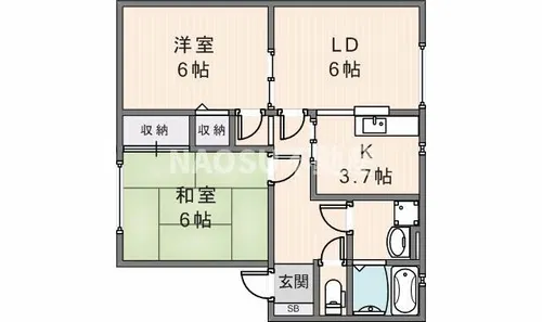 ヴァロンドール角田 C【101号室】の間取り