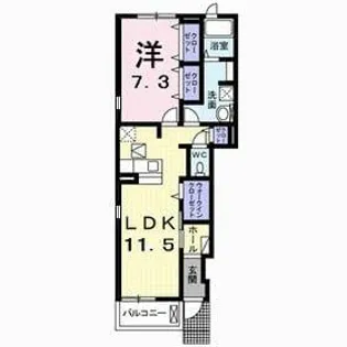 メゾン ド エトワール【1階】の間取り