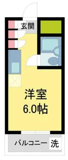キューブ芦屋【401号室】の間取り