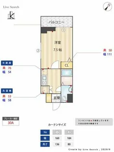 ダイナコートエスタディオ平尾駅前【3階】の間取り