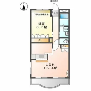 ガーデン鏡池【4階】の間取り