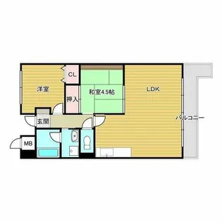 ロイヤルオータム【3階】の間取り