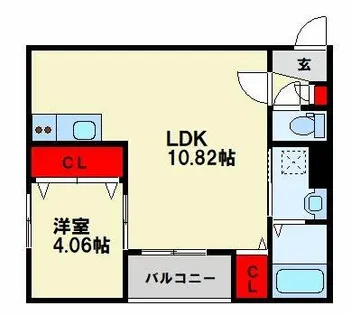 春のそよ風とBloom Lounge【3階】の間取り