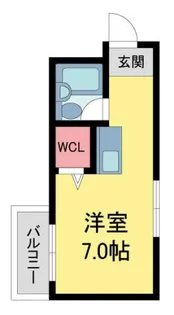 ダイドーメゾン西宮北口X【107号室】の間取り