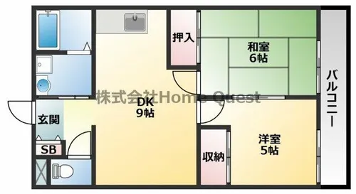サンロゼヤマモト【3階】の間取り