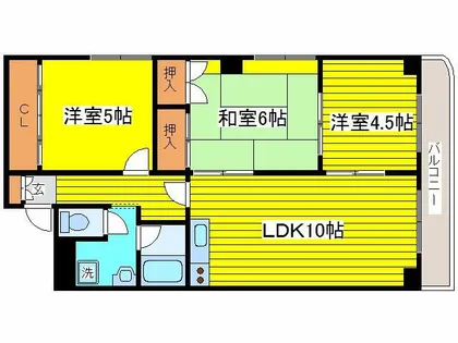 ミラネーゼ元町【301号室】の間取り