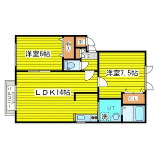 グランコリーヌⅠ【201号室】の間取り