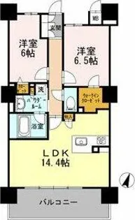 ロイヤルパークスERささしま SOUTH【17階】の間取り