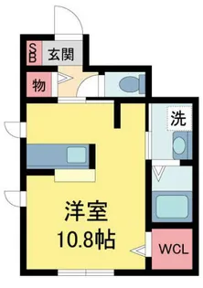 ルーエ段上【102号室】の間取り