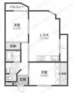 ラピュタ宮前【5階】の間取り