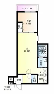 フジパレス西取石Ⅱ番館【1階】の間取り