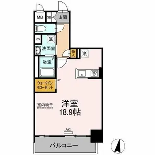 シズカビルディング白銀【6階】の間取り