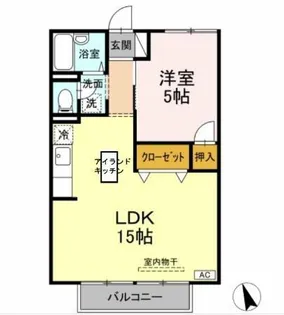 プレジール・イトー【1階】の間取り