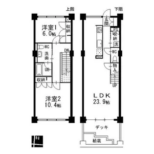 トランセット覚王山【1階】の間取り