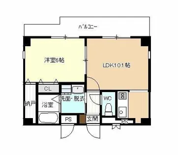 エスト荒子【0201号室】の間取り