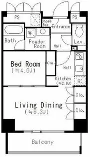 天満橋ケルスコート【2階】の間取り