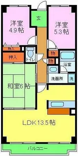 アネックス岸和田【1階】の間取り