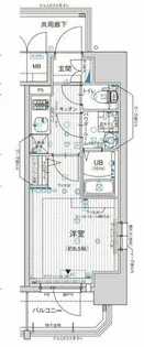 エスリード阿波座プライムコート【6階】の間取り