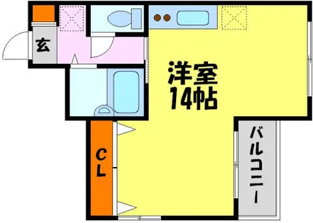 エレガンス白鳥【303号室】の間取り