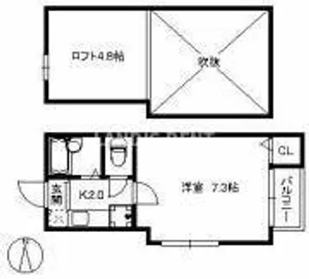 ポラリス室見【1階】の間取り