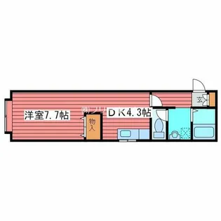 レステ月寒【1階】の間取り